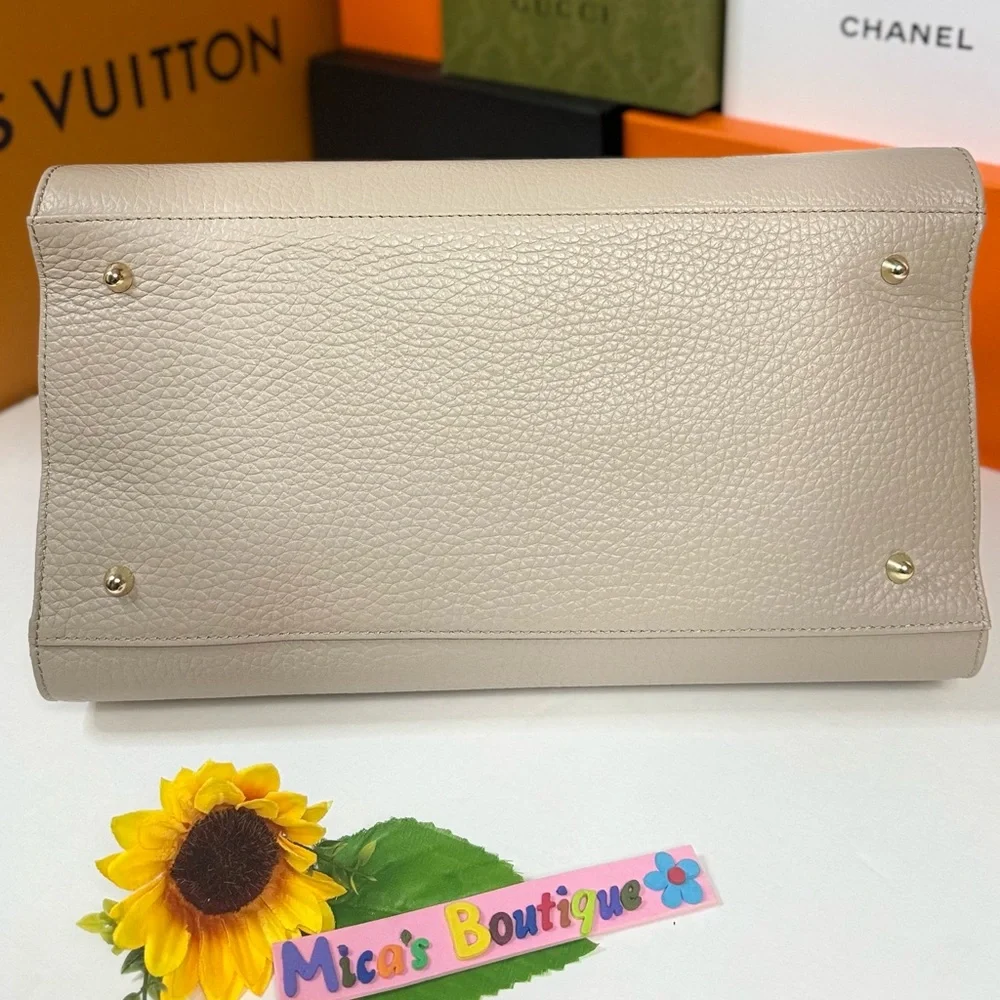 🆕Viral ANNA🇫🇷PAOLA Italian Lether/Suede Beige Satchel Cross bag